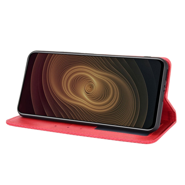 For ZTE Axon 20 5G / Axon 20 4G Magnetic Buckle Retro Crazy Horse Texture Horizontal Flip Leather Case with Holder & Card Slots & Photo Frame