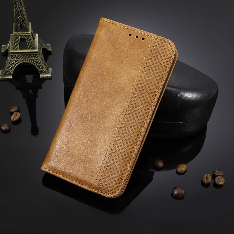 For ZTE Axon 20 5G / Axon 20 4G Magnetic Buckle Retro Crazy Horse Texture Horizontal Flip Leather Case with Holder & Card Slots & Photo Frame