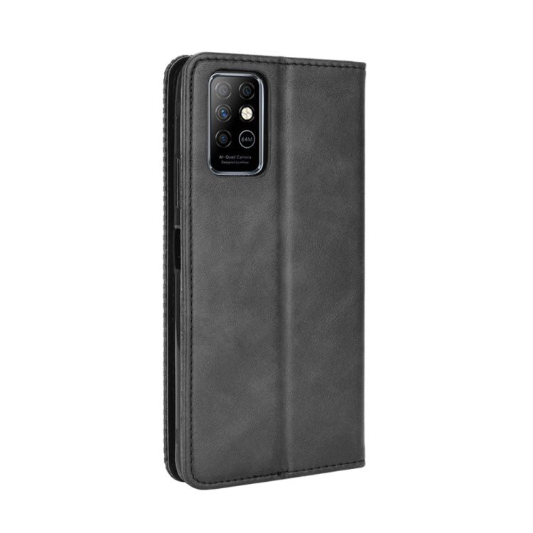 For Infinix Note 8 / X692 Magnetic Buckle Retro Crazy Horse Texture Horizontal Flip Leather Case with Holder & Card Slots & Photo Frame