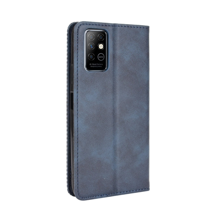 For Infinix Note 8 / X692 Magnetic Buckle Retro Crazy Horse Texture Horizontal Flip Leather Case with Holder & Card Slots & Photo Frame