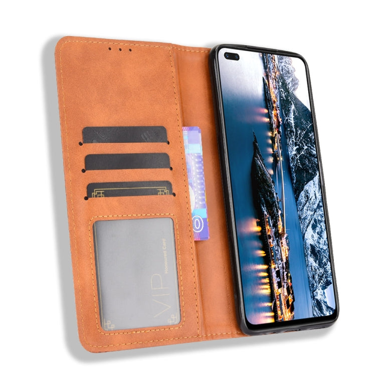 For Infinix Note 8 / X692 Magnetic Buckle Retro Crazy Horse Texture Horizontal Flip Leather Case with Holder & Card Slots & Photo Frame