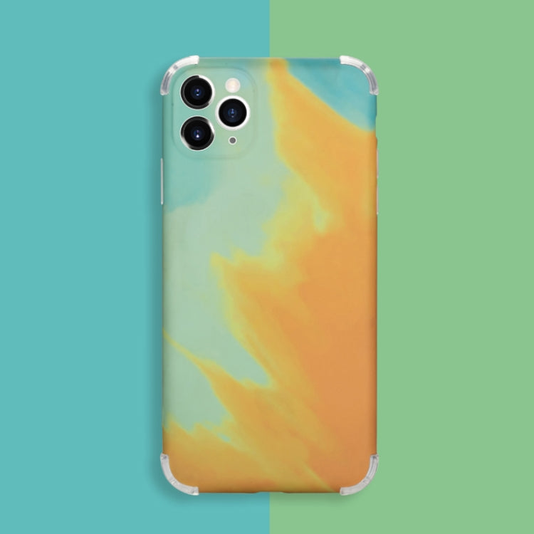 For iPhone 11 Pro Watercolor Series Four-corner Shockproof IMD Protective Case