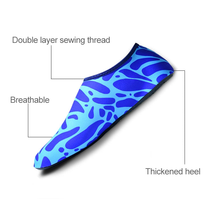 Non-slip Wear-resisting Thick Rubber Sole Diving Shoes and  Socks, One Pair, Size:M