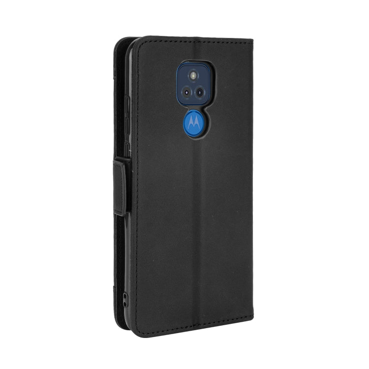 For Motorola Moto G Play 2021 Wallet Style Skin Feel Calf Pattern Leather Case with Separate Card Slots
