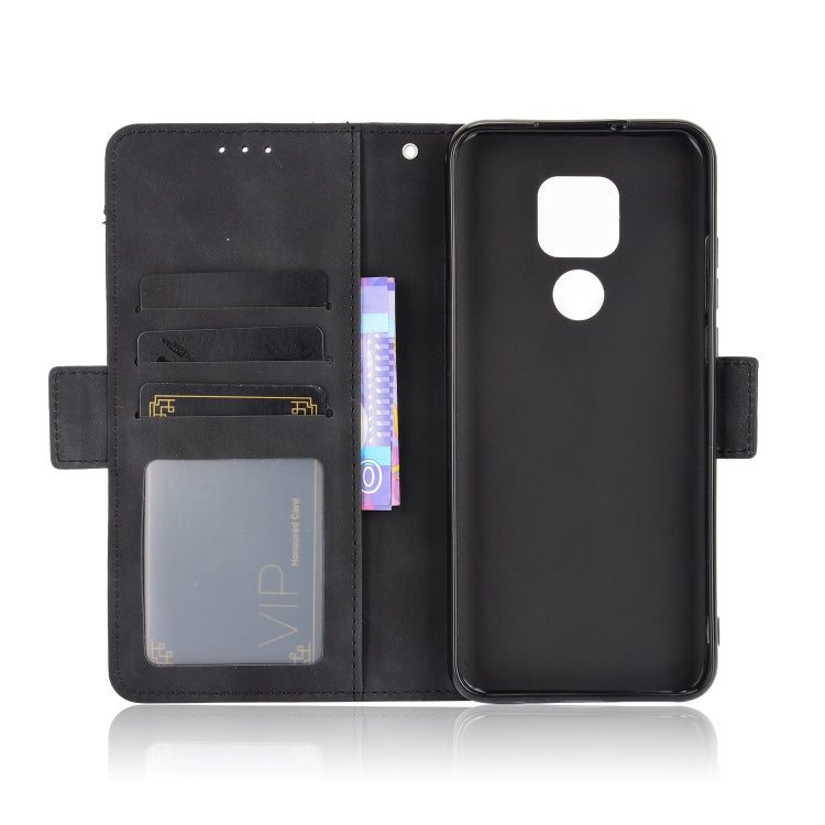 For Motorola Moto G Play 2021 Wallet Style Skin Feel Calf Pattern Leather Case with Separate Card Slots