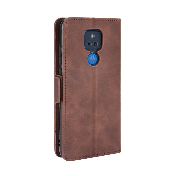 For Motorola Moto G Play 2021 Wallet Style Skin Feel Calf Pattern Leather Case with Separate Card Slots