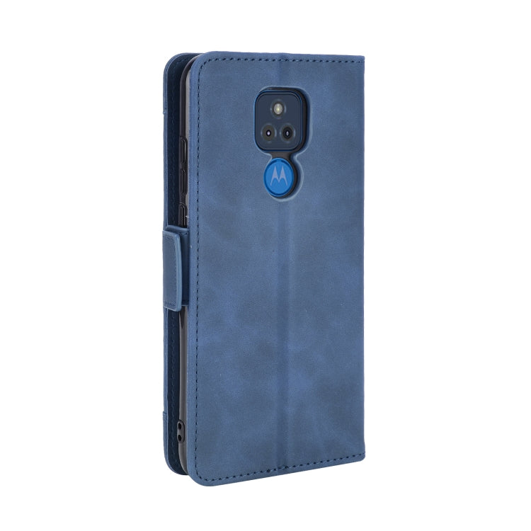 For Motorola Moto G Play 2021 Wallet Style Skin Feel Calf Pattern Leather Case with Separate Card Slots