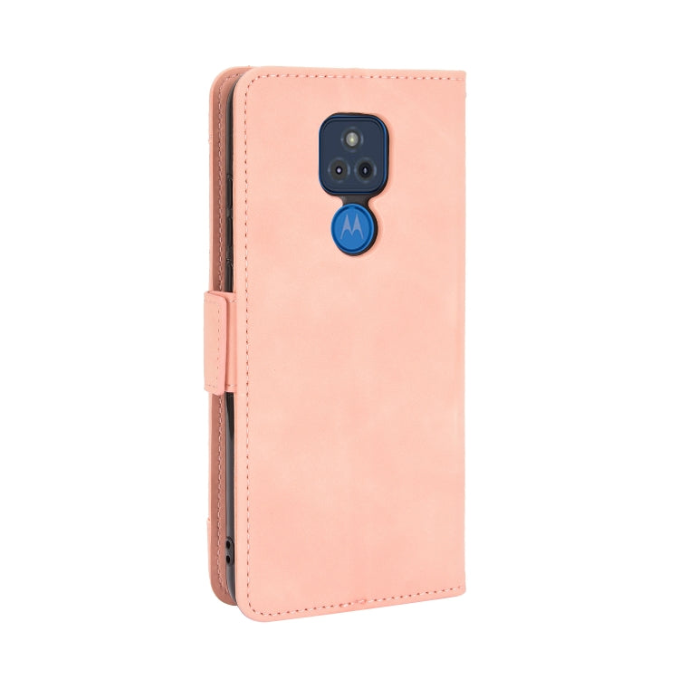For Motorola Moto G Play 2021 Wallet Style Skin Feel Calf Pattern Leather Case with Separate Card Slots