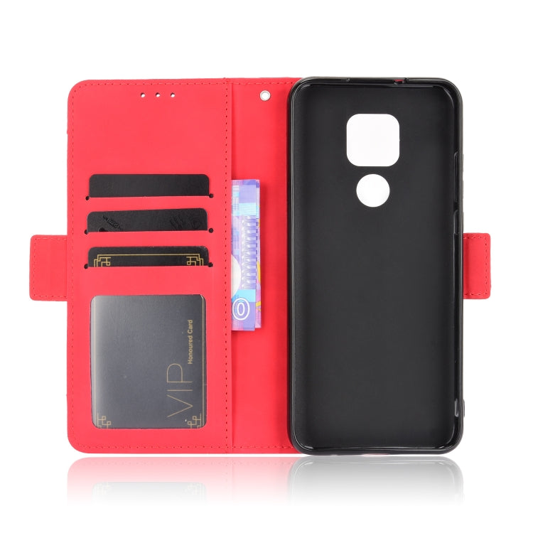 For Motorola Moto G Play 2021 Wallet Style Skin Feel Calf Pattern Leather Case with Separate Card Slots