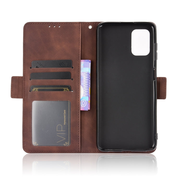 For Motorola Moto G Stylus 2021 Wallet Style Skin Feel Calf Pattern Leather Case with Separate Card Slots