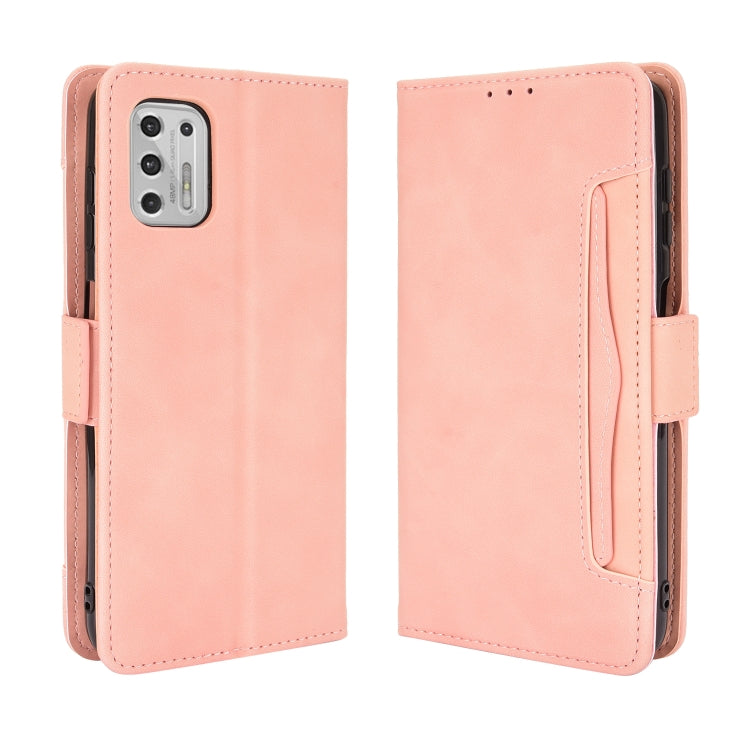 For Motorola Moto G Stylus 2021 Wallet Style Skin Feel Calf Pattern Leather Case with Separate Card Slots