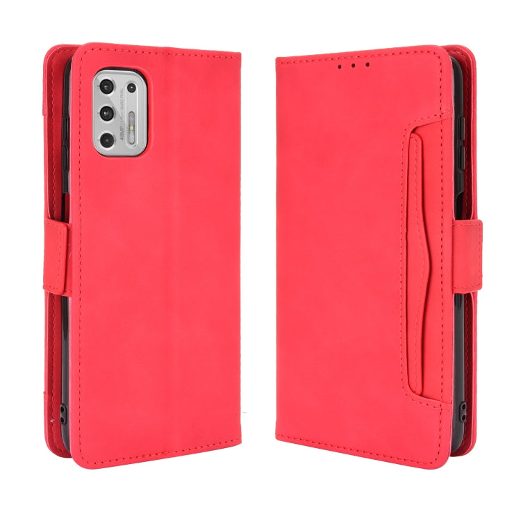 For Motorola Moto G Stylus 2021 Wallet Style Skin Feel Calf Pattern Leather Case with Separate Card Slots