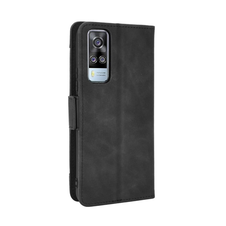 For vivo Y51A 2021 / Y51 2020 (Indian) Wallet Style Skin Feel Calf Pattern Leather Case with Separate Card Slots