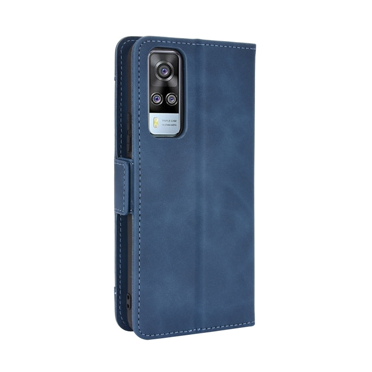 For vivo Y51A 2021 / Y51 2020 (Indian) Wallet Style Skin Feel Calf Pattern Leather Case with Separate Card Slots