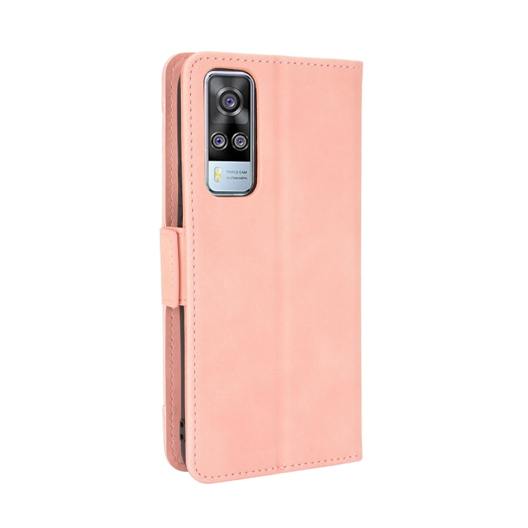 For vivo Y51A 2021 / Y51 2020 (Indian) Wallet Style Skin Feel Calf Pattern Leather Case with Separate Card Slots