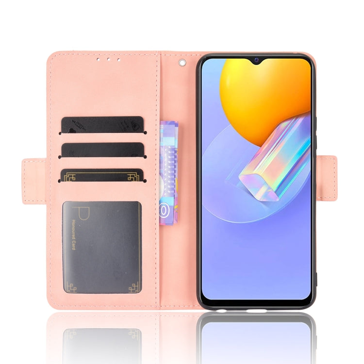 For vivo Y51A 2021 / Y51 2020 (Indian) Wallet Style Skin Feel Calf Pattern Leather Case with Separate Card Slots