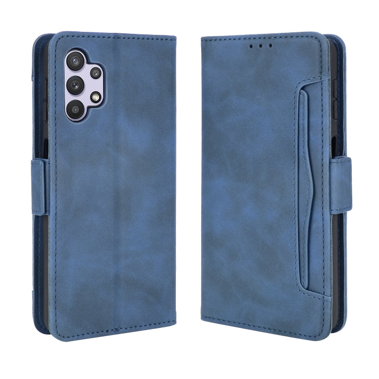For Samsung Galaxy A32 5G Wallet Style Skin Feel Calf Pattern Leather Case with Separate Card Slots