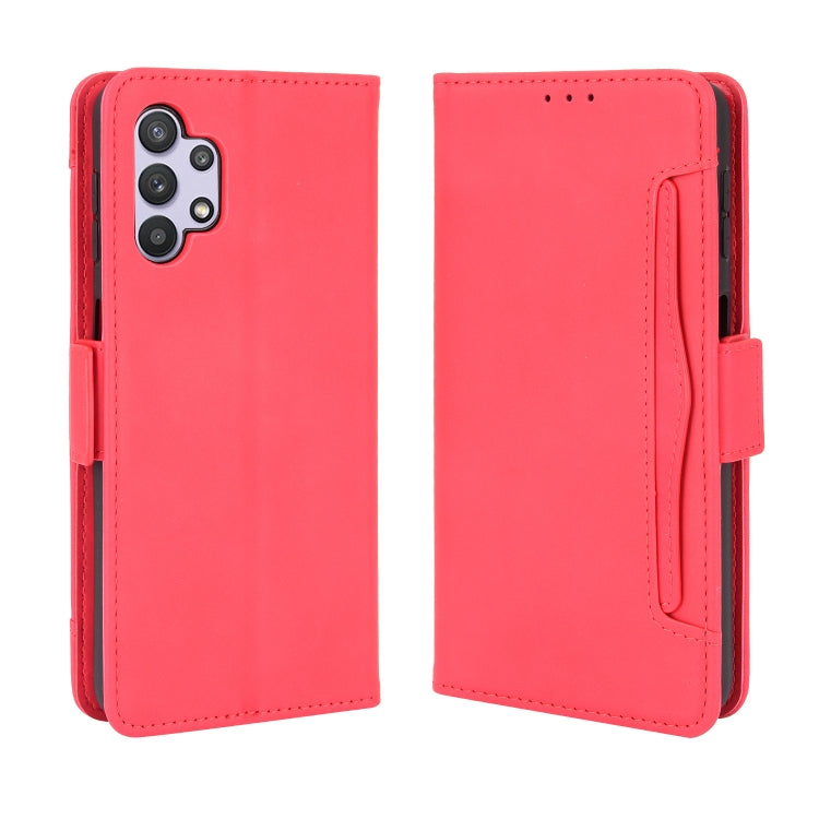 For Samsung Galaxy A32 5G Wallet Style Skin Feel Calf Pattern Leather Case with Separate Card Slots