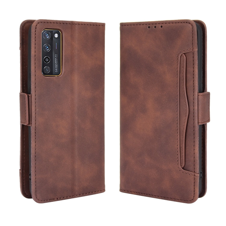 For ZTE Axon 20 5G / Axon 20 4G Wallet Style Skin Feel Calf Pattern Leather Case with Separate Card Slots