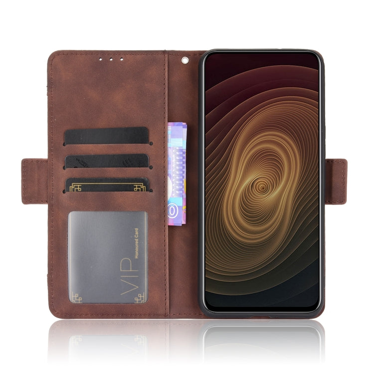 For ZTE Axon 20 5G / Axon 20 4G Wallet Style Skin Feel Calf Pattern Leather Case with Separate Card Slots