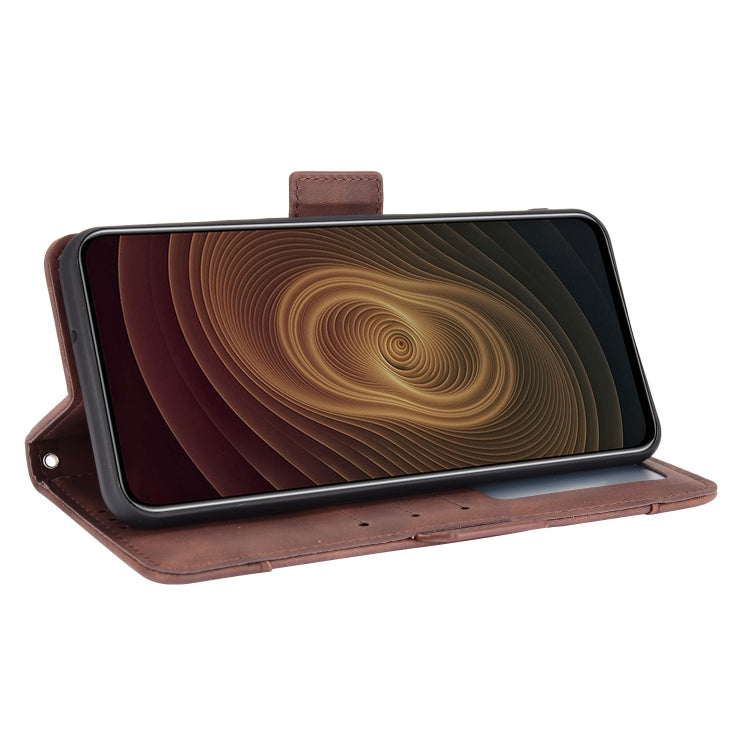 For ZTE Axon 20 5G / Axon 20 4G Wallet Style Skin Feel Calf Pattern Leather Case with Separate Card Slots
