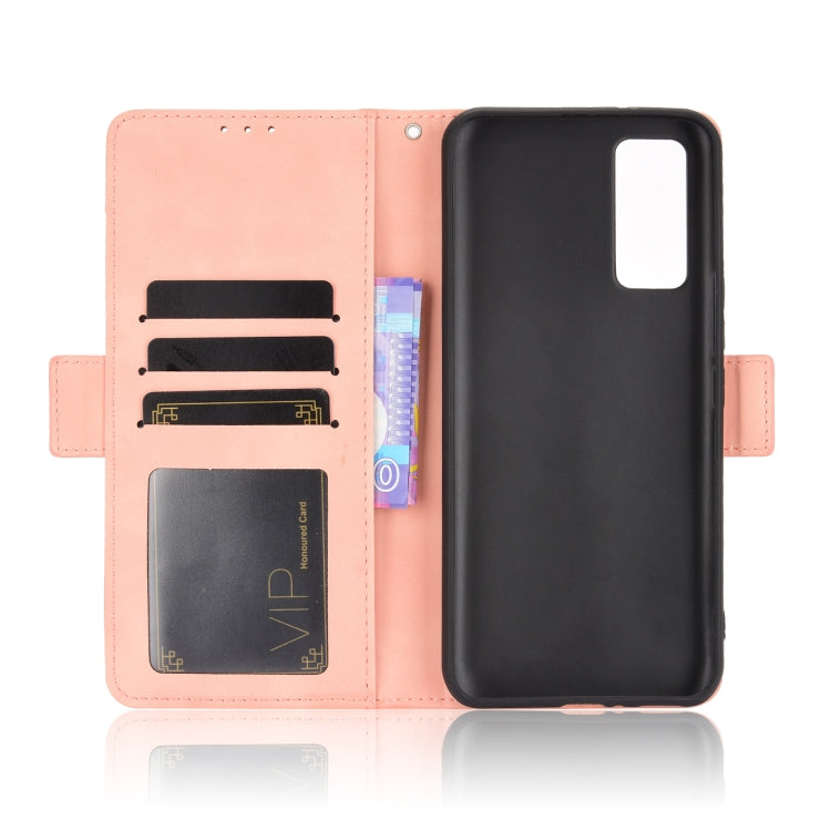 For ZTE Axon 20 5G / Axon 20 4G Wallet Style Skin Feel Calf Pattern Leather Case with Separate Card Slots