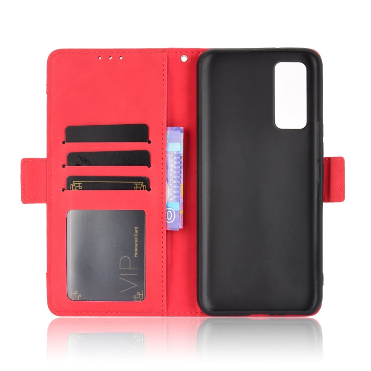 For ZTE Axon 20 5G / Axon 20 4G Wallet Style Skin Feel Calf Pattern Leather Case with Separate Card Slots
