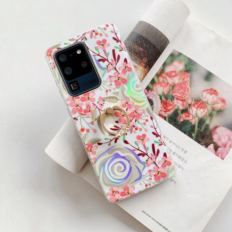 For Samsung Galaxy S20 FE Fashion Pattern Protective Case with Ring Holder