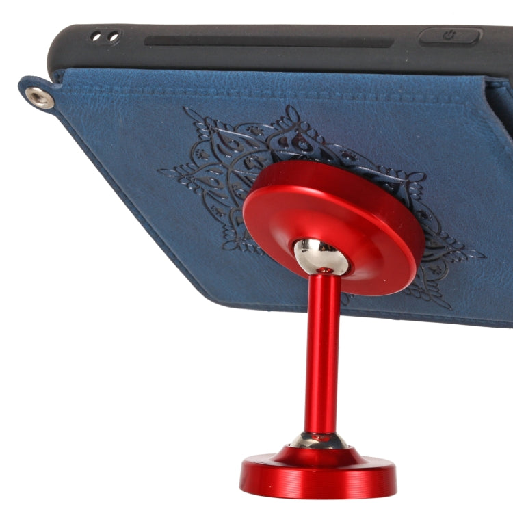 For Samsung Galaxy S21 Ultra 5G Mandala Embossed PU + TPU Case with Holder & Card Slots & Photo Frame & Strap