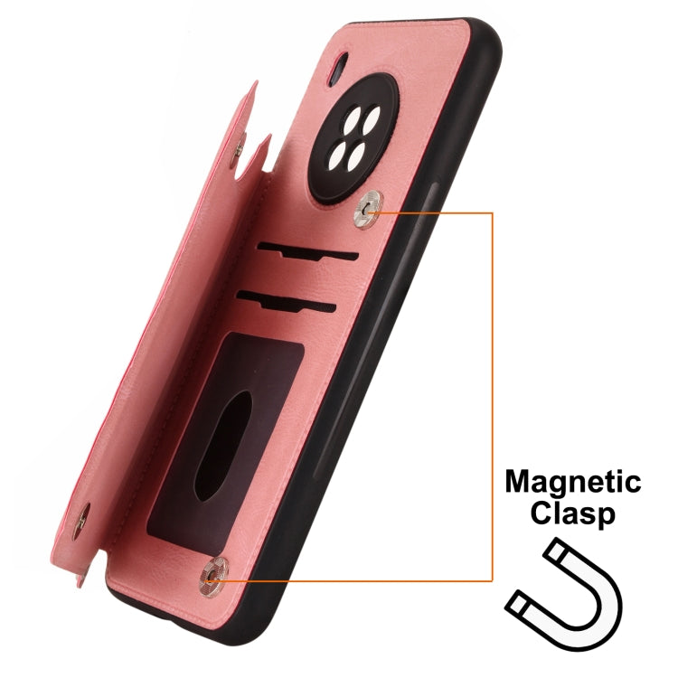 For Huawei Y9a Mandala Embossed PU + TPU Case with Holder & Card Slots & Photo Frame & Strap