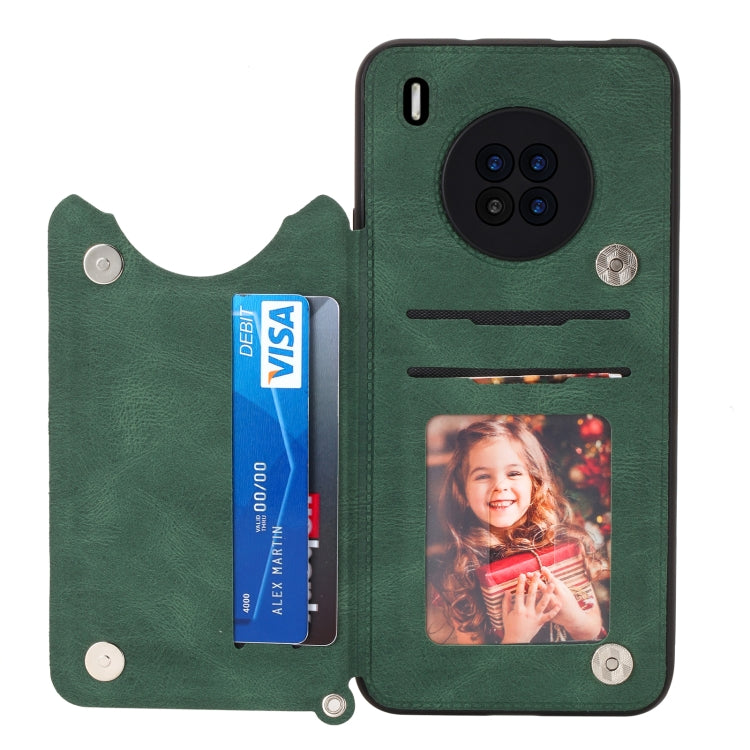 For Huawei Y9a Mandala Embossed PU + TPU Case with Holder & Card Slots & Photo Frame & Strap