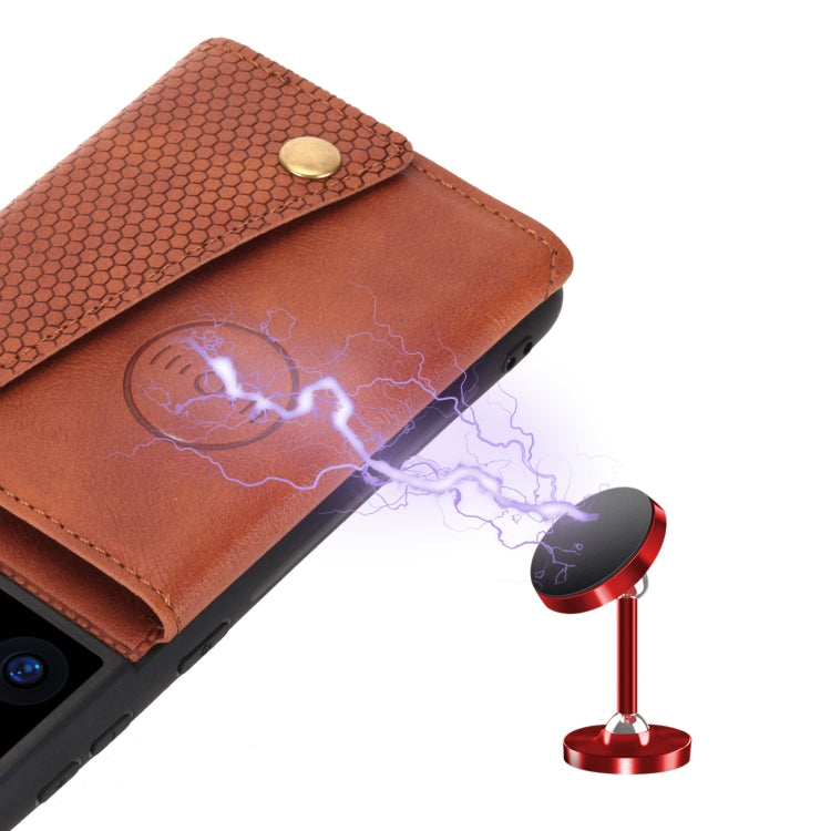For Samsung Galaxy S21 Ultra 5G Double Buckle PU + TPU Shockproof Magnetic Protective Case with Card Slot & Holder