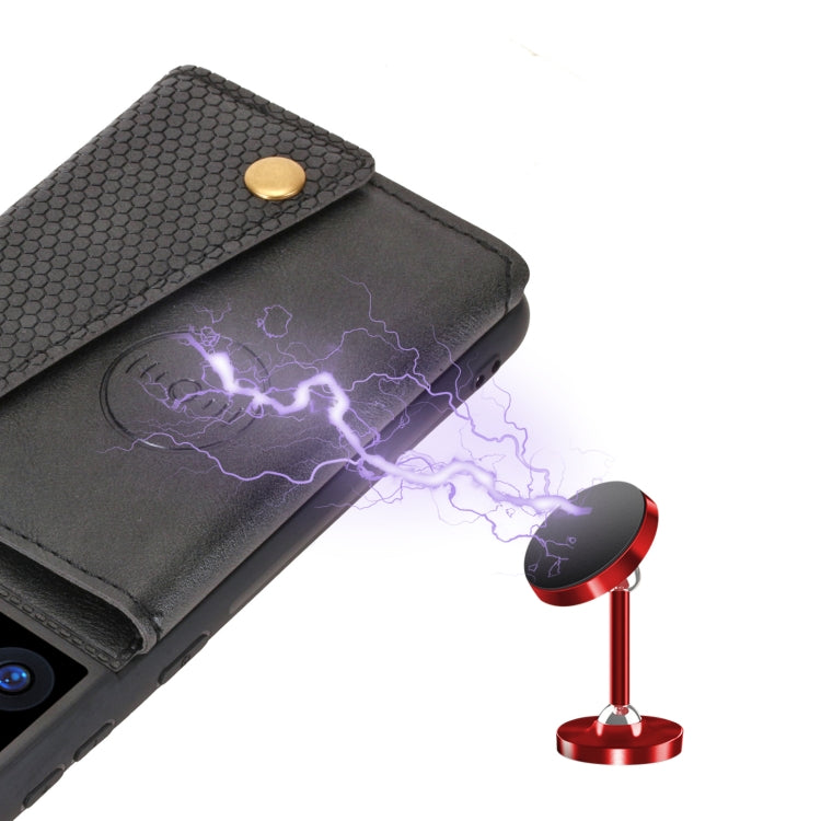 For Samsung Galaxy S21 Ultra 5G Double Buckle PU + TPU Shockproof Magnetic Protective Case with Card Slot & Holder