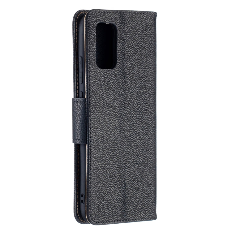 For Samsung Galaxy A02s (EU Version) Litchi Texture Pure Color Horizontal Flip Leather Case with Holder & Card Slots & Wallet & Lanyard