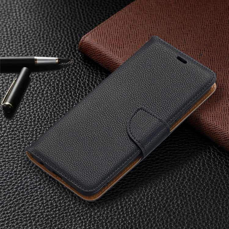 For Samsung Galaxy A02s (EU Version) Litchi Texture Pure Color Horizontal Flip Leather Case with Holder & Card Slots & Wallet & Lanyard