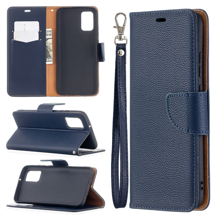 For Samsung Galaxy A02s (EU Version) Litchi Texture Pure Color Horizontal Flip Leather Case with Holder & Card Slots & Wallet & Lanyard