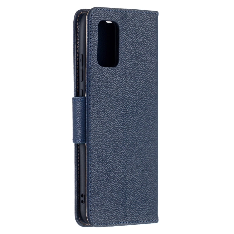 For Samsung Galaxy A02s (EU Version) Litchi Texture Pure Color Horizontal Flip Leather Case with Holder & Card Slots & Wallet & Lanyard