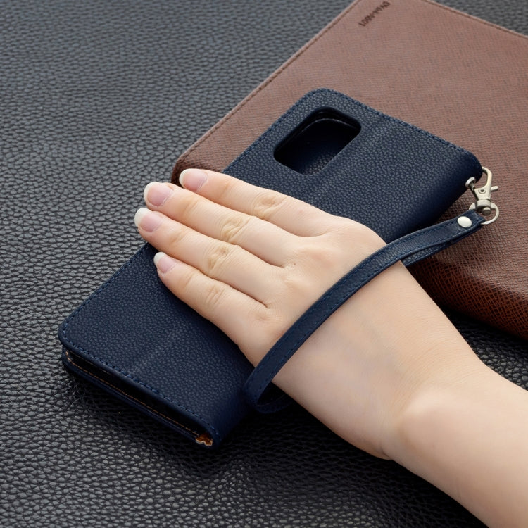For Samsung Galaxy A02s (EU Version) Litchi Texture Pure Color Horizontal Flip Leather Case with Holder & Card Slots & Wallet & Lanyard