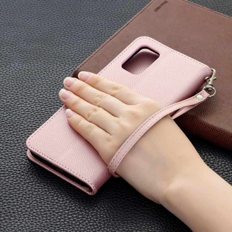For Samsung Galaxy A02s (EU Version) Litchi Texture Pure Color Horizontal Flip Leather Case with Holder & Card Slots & Wallet & Lanyard