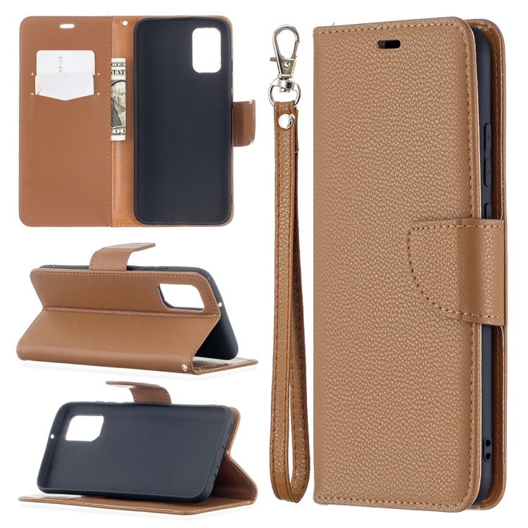 For Samsung Galaxy A02s (EU Version) Litchi Texture Pure Color Horizontal Flip Leather Case with Holder & Card Slots & Wallet & Lanyard