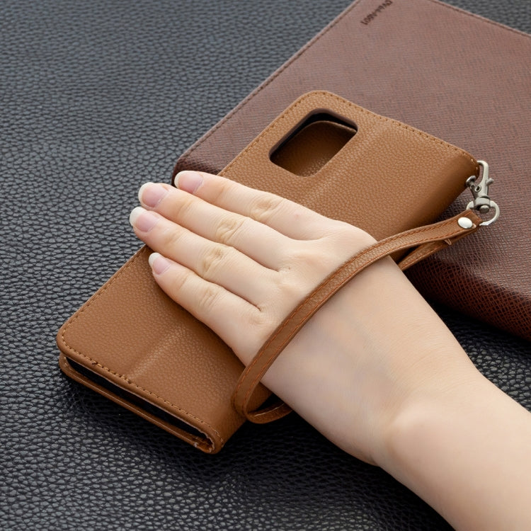 For Samsung Galaxy A02s (EU Version) Litchi Texture Pure Color Horizontal Flip Leather Case with Holder & Card Slots & Wallet & Lanyard