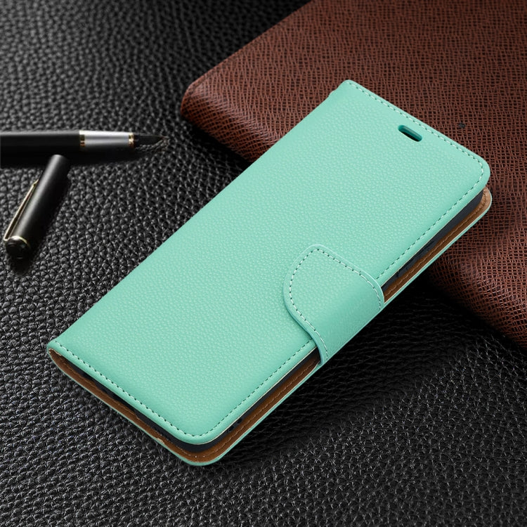 For Samsung Galaxy A02s (EU Version) Litchi Texture Pure Color Horizontal Flip Leather Case with Holder & Card Slots & Wallet & Lanyard