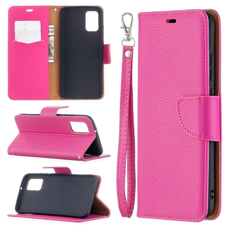 For Samsung Galaxy A02s (EU Version) Litchi Texture Pure Color Horizontal Flip Leather Case with Holder & Card Slots & Wallet & Lanyard