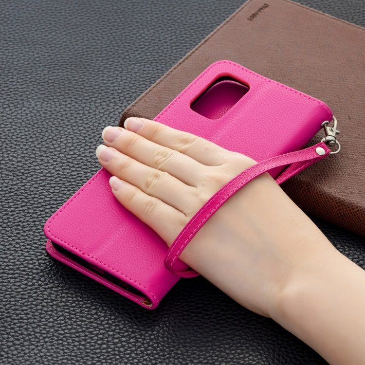 For Samsung Galaxy A02s (EU Version) Litchi Texture Pure Color Horizontal Flip Leather Case with Holder & Card Slots & Wallet & Lanyard