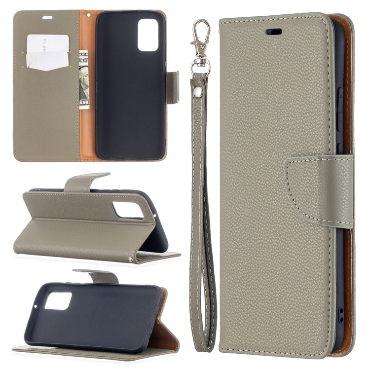 For Samsung Galaxy A02s (EU Version) Litchi Texture Pure Color Horizontal Flip Leather Case with Holder & Card Slots & Wallet & Lanyard