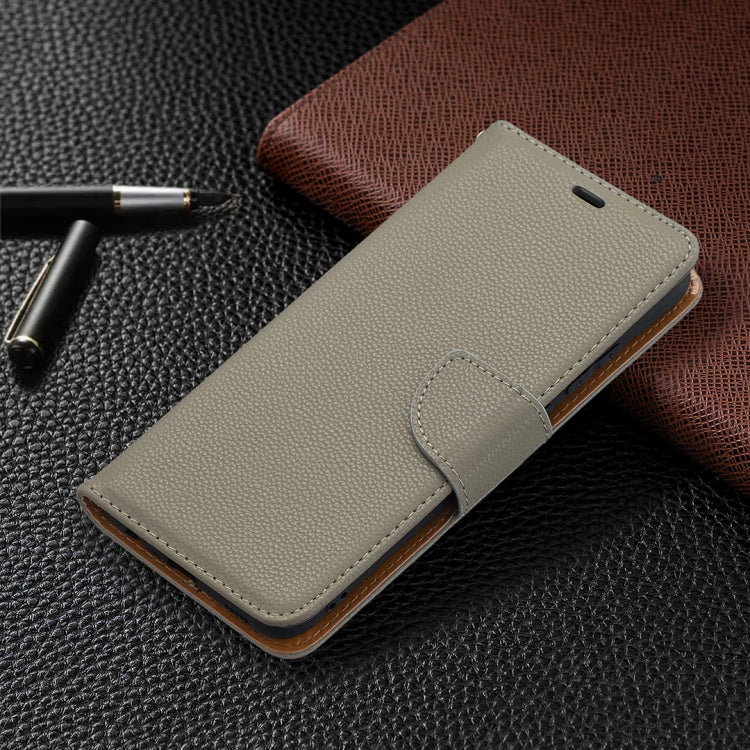 For Samsung Galaxy A02s (EU Version) Litchi Texture Pure Color Horizontal Flip Leather Case with Holder & Card Slots & Wallet & Lanyard