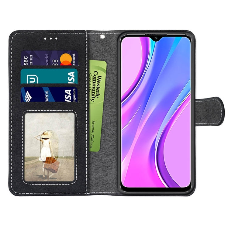 For Xiaomi Redmi 9 Retro Frosted Horizontal Flip PU Leather Case with Holder & Card Slots & Wallet & Photo Frame