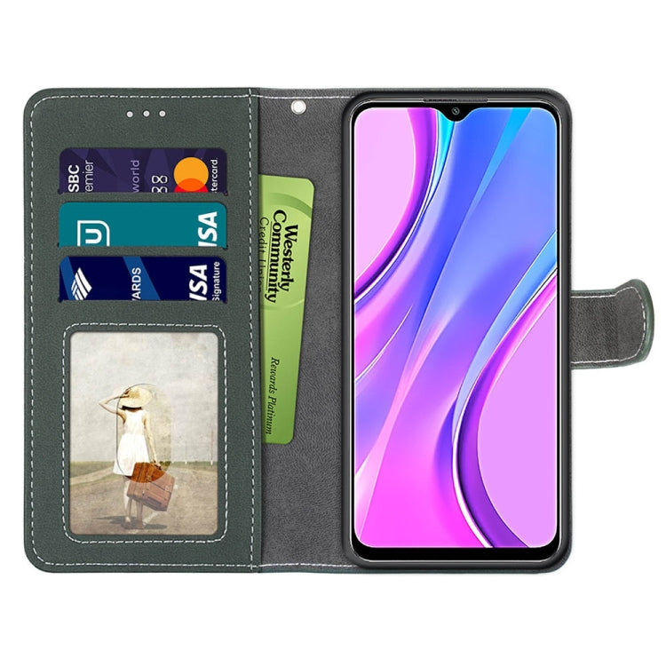 For Xiaomi Redmi 9 Retro Frosted Horizontal Flip PU Leather Case with Holder & Card Slots & Wallet & Photo Frame