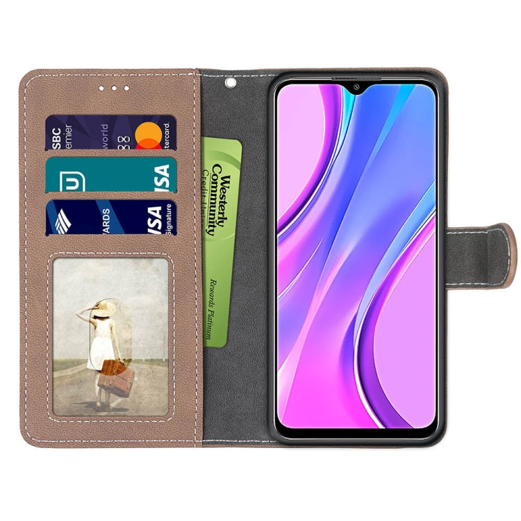 For Xiaomi Redmi 9 Retro Frosted Horizontal Flip PU Leather Case with Holder & Card Slots & Wallet & Photo Frame