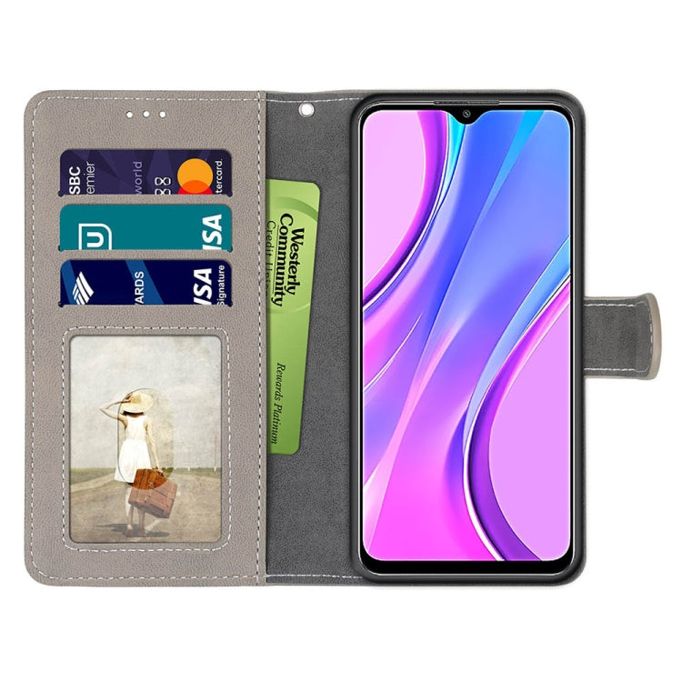 For Xiaomi Redmi 9 Retro Frosted Horizontal Flip PU Leather Case with Holder & Card Slots & Wallet & Photo Frame